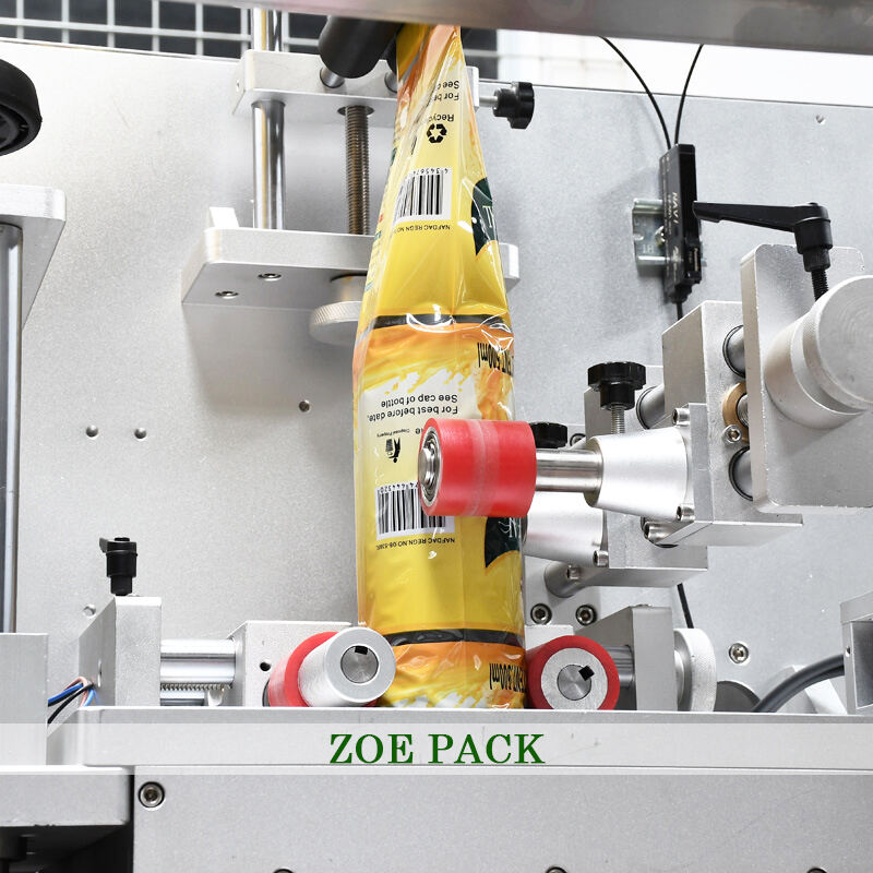 Automatic  Round Plastic Bottle PET PVC Heat Shrink Steam Tunnel Sleeve Labeling Machine for Water Juice Packaging details