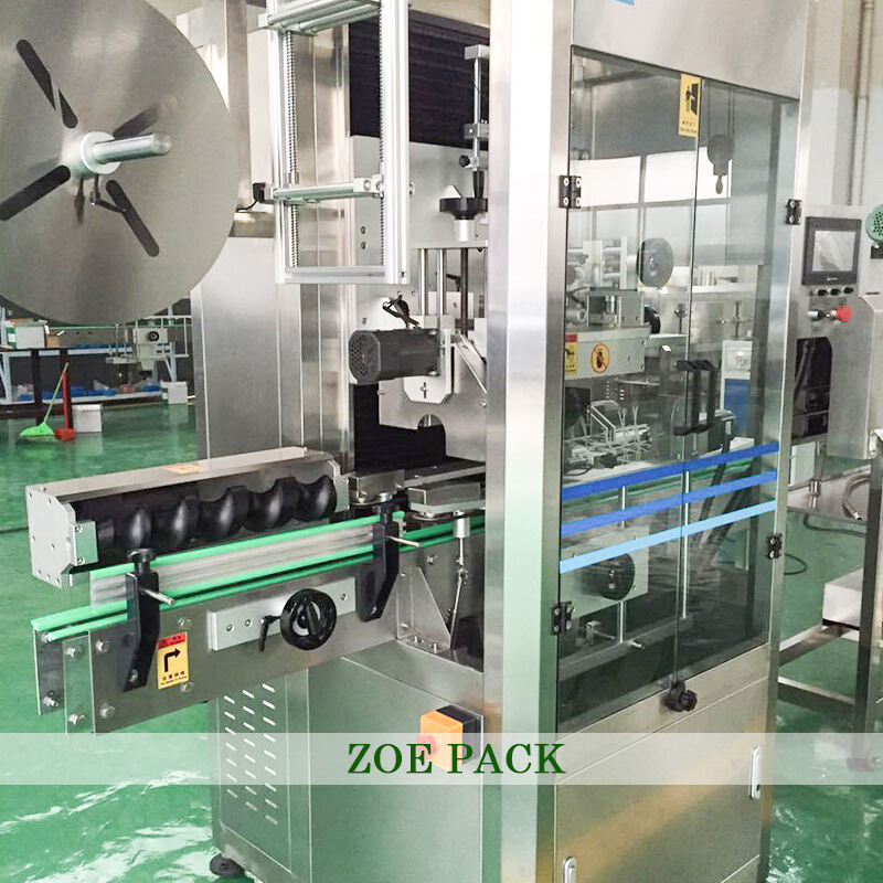 Automatic  Round Plastic Bottle PET PVC Heat Shrink Steam Tunnel Sleeve Labeling Machine for Water Juice Packaging manufacture
