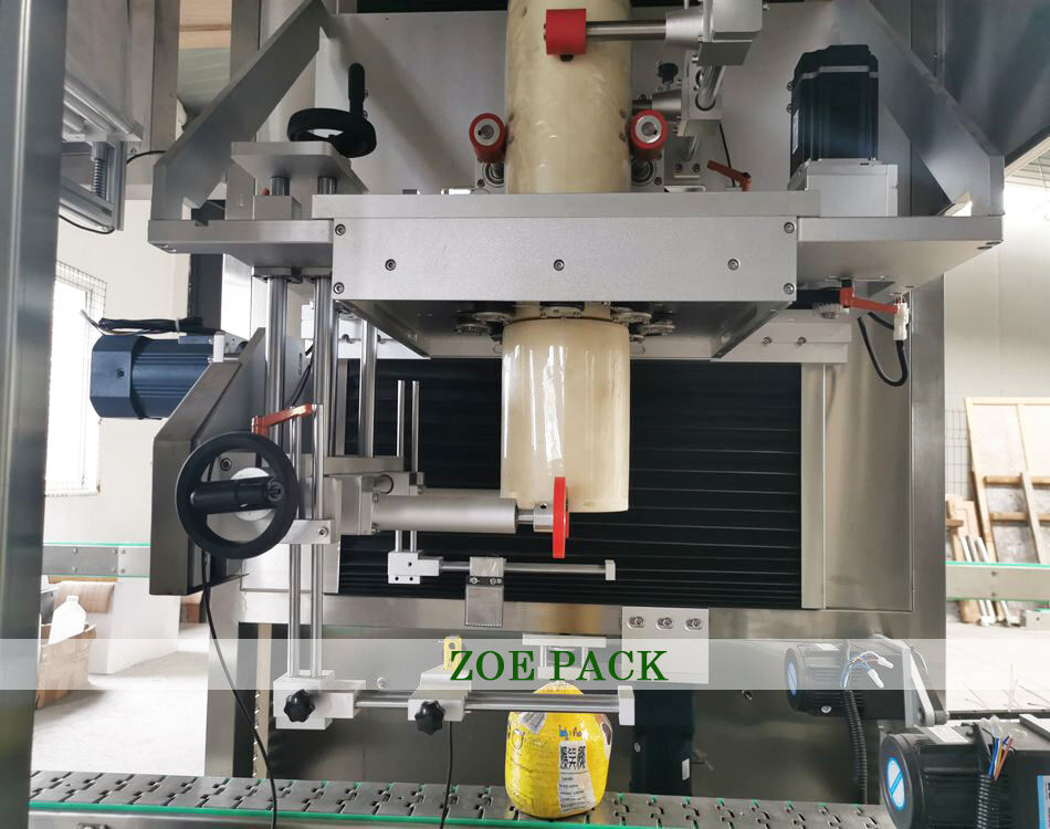 Automatic  Round Plastic Bottle PET PVC Heat Shrink Steam Tunnel Sleeve Labeling Machine for Water Juice Packaging supplier