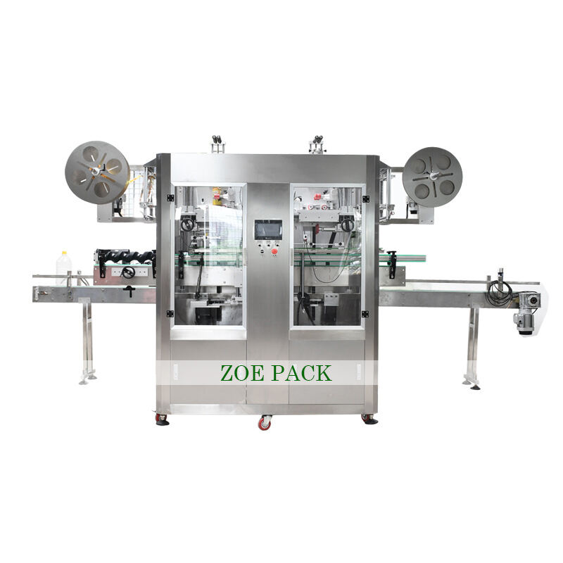 Automatic  Round Plastic Bottle PET PVC Heat Shrink Steam Tunnel Sleeve Labeling Machine for Water Juice Packaging supplier