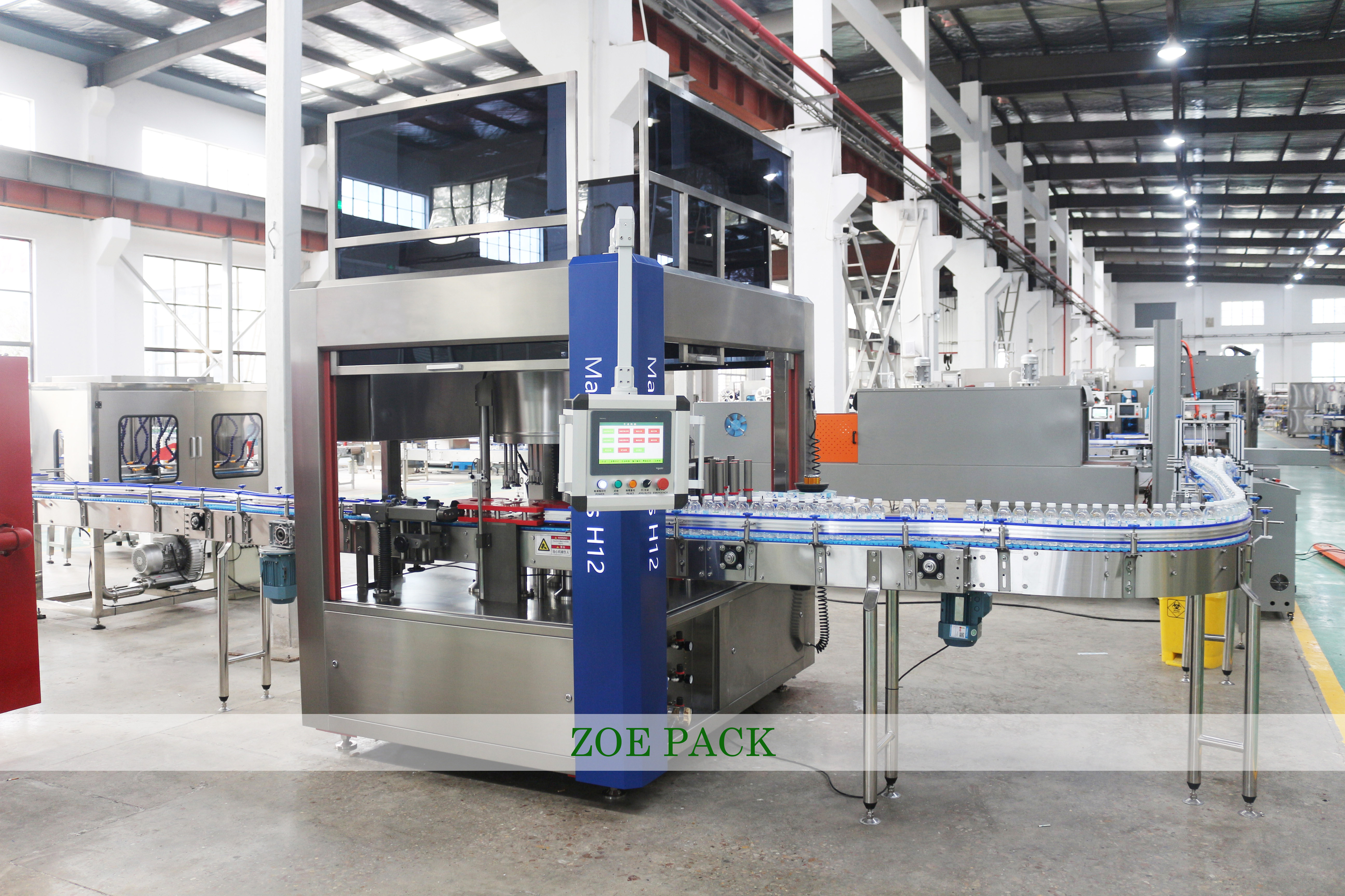Automatic  Round Plastic Bottle PET PVC Heat Shrink Steam Tunnel Sleeve Labeling Machine for Water Juice Packaging supplier