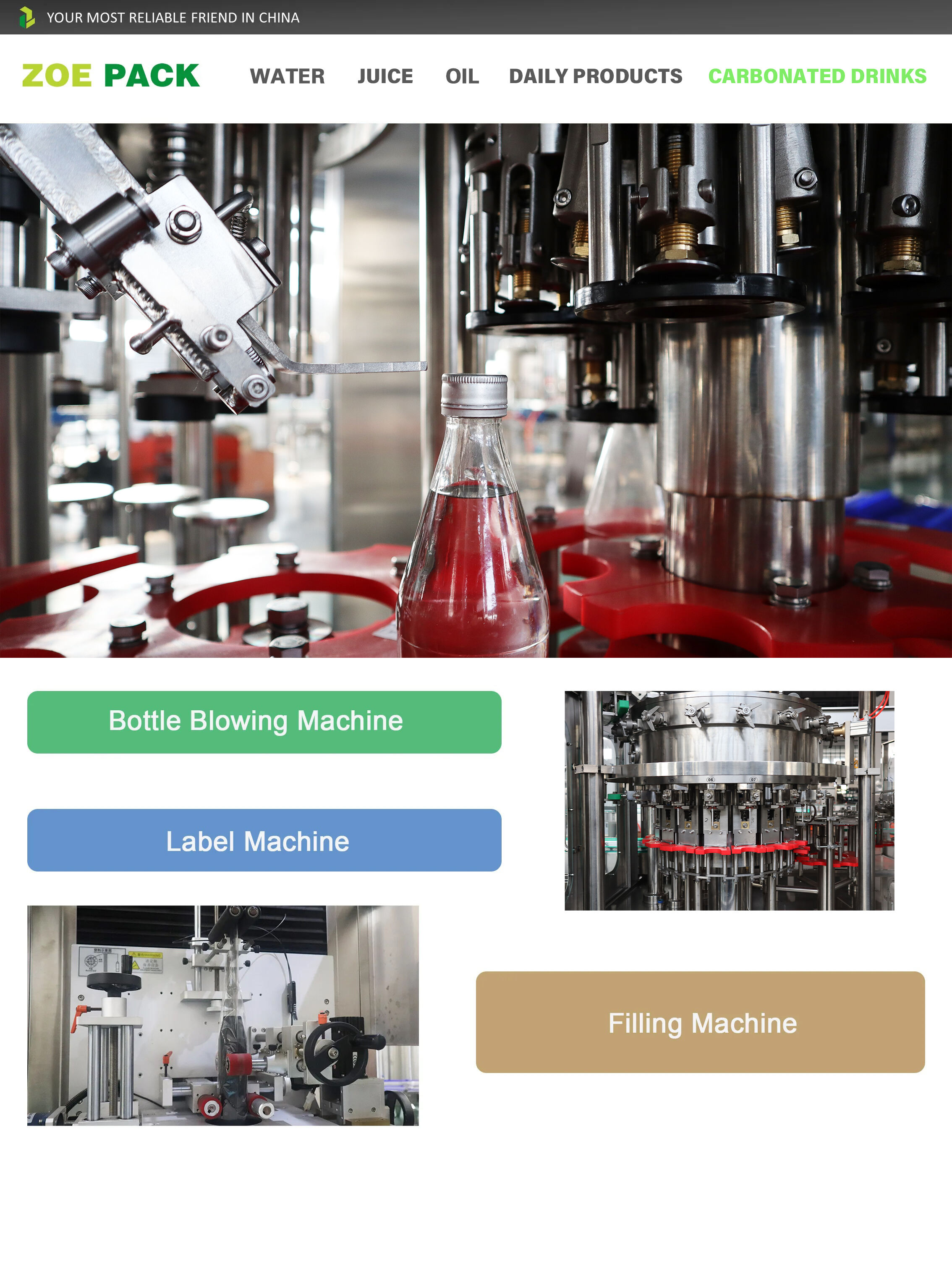 Complete Automatic Liquid Beverage Juice Soft Drinks Water Soda Bottling Filling Machine for Plastic PET Glass Bottles details